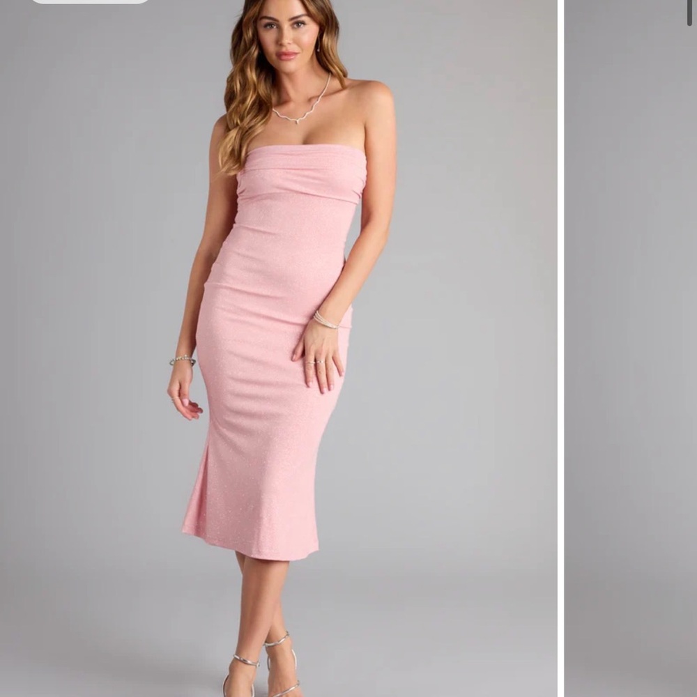 Windsor Glow for It Tube Glitter Midi Dress Brand New with Tags- Large